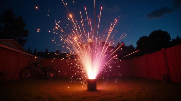 Faites sensation avec un feu d'artifice automatique pas cher