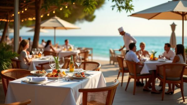 Où déguster les meilleurs plats près de la plage de Pampelonne